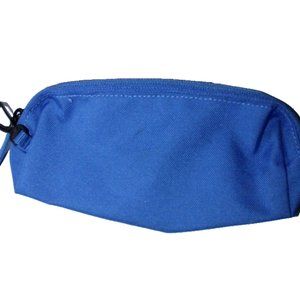 Nike pencil case zip Stationery  case blue 8.5" L x 3.25" H 1.25" D